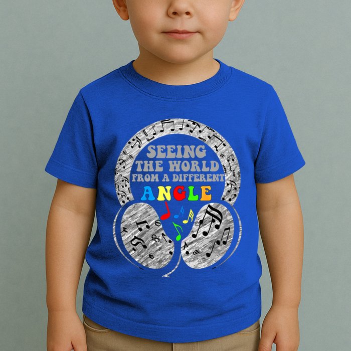 Autism Awareness Seeing The World From A Different Angle Gift Toddler T-Shirt
