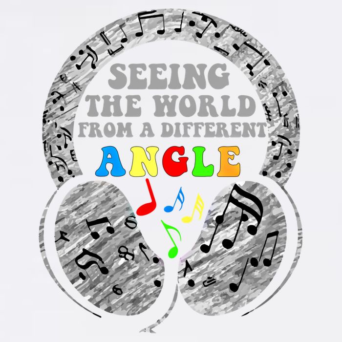 Autism Awareness Seeing The World From A Different Angle Gift Garment-Dyed Sweatshirt