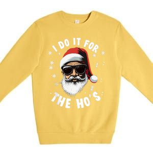 African American Santa Claus Christmas Pajama Funny Gift Gift Premium Crewneck Sweatshirt