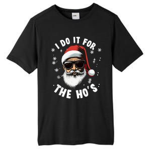 African American Santa Claus Christmas Pajama Funny Gift Gift Tall Fusion ChromaSoft Performance T-Shirt