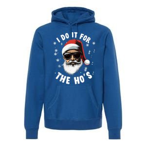 African American Santa Claus Christmas Pajama Funny Gift Gift Premium Hoodie