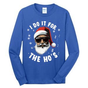 African American Santa Claus Christmas Pajama Funny Gift Gift Tall Long Sleeve T-Shirt