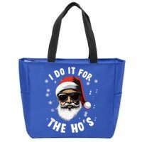 African American Santa Claus Christmas Pajama Funny Gift Gift Zip Tote Bag