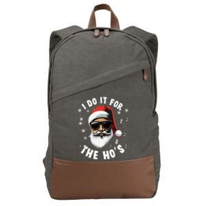 African American Santa Claus Christmas Pajama Funny Gift Gift Cotton Canvas Backpack