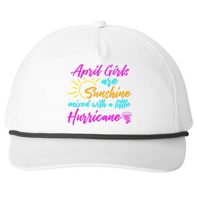 April Are Sunshine Birthday Birth Month Snapback Five-Panel Rope Hat