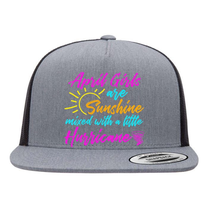 April Are Sunshine Birthday Birth Month Flat Bill Trucker Hat