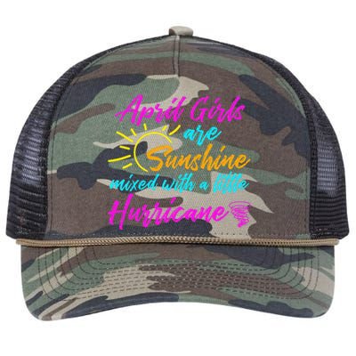 April Are Sunshine Birthday Birth Month Retro Rope Trucker Hat Cap