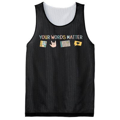 Aac Asl Speech Therapy Pathology Slp Aba Rbt Sign Language Mesh Reversible Basketball Jersey Tank