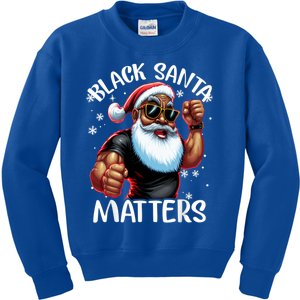 African American Santa Claus Christmas Pajama Gift Gift Kids Sweatshirt