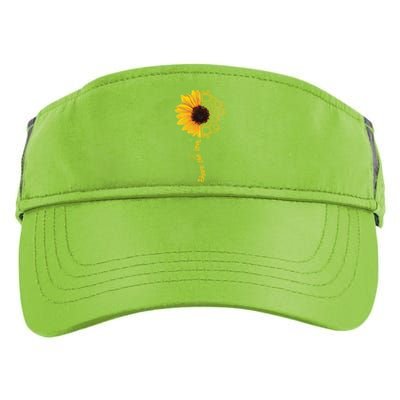 Asl American Sign Language Sunflower Share The Love Funny Gift Adult Drive Performance Visor