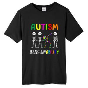 Autism Awareness Skeleton Different Ability Gift Gift Tall Fusion ChromaSoft Performance T-Shirt