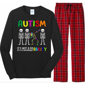 Autism Awareness Skeleton Different Ability Gift Gift Long Sleeve Pajama Set