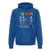 Autism Awareness Skeleton Different Ability Gift Gift Premium Hoodie