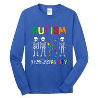 Autism Awareness Skeleton Different Ability Gift Gift Tall Long Sleeve T-Shirt