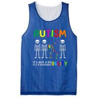 Autism Awareness Skeleton Different Ability Gift Gift Mesh Reversible Basketball Jersey Tank