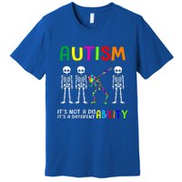 Autism Awareness Skeleton Different Ability Gift Gift Premium T-Shirt