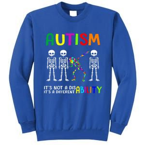 Autism Awareness Skeleton Different Ability Gift Gift Tall Sweatshirt