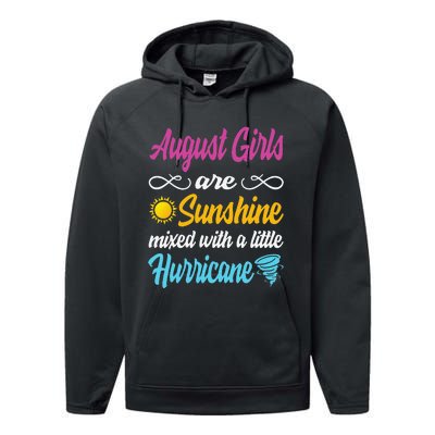 August Are Sunshine Mixed With A Little Hurricane Performance Fleece Hoodie