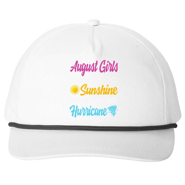 August Are Sunshine Mixed With A Little Hurricane Snapback Five-Panel Rope Hat