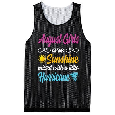 August Are Sunshine Mixed With A Little Hurricane Mesh Reversible Basketball Jersey Tank