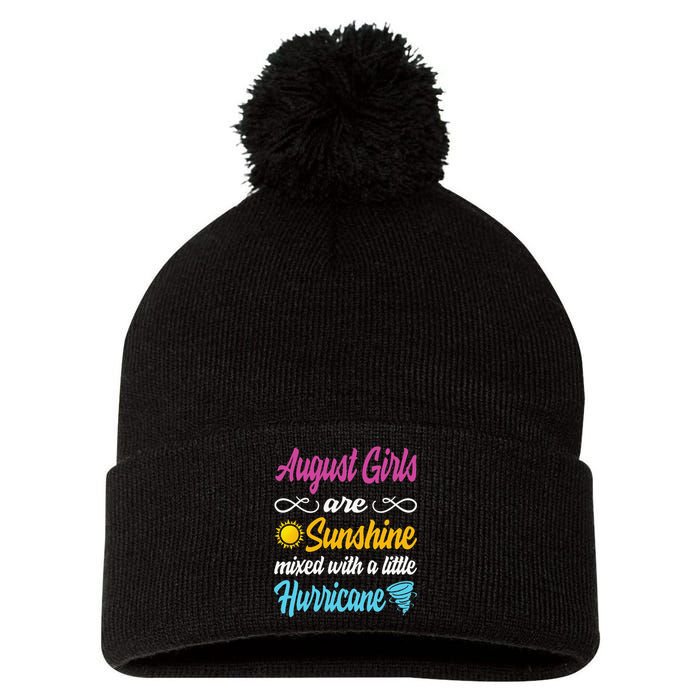 August Are Sunshine Mixed With A Little Hurricane Pom Pom 12in Knit Beanie