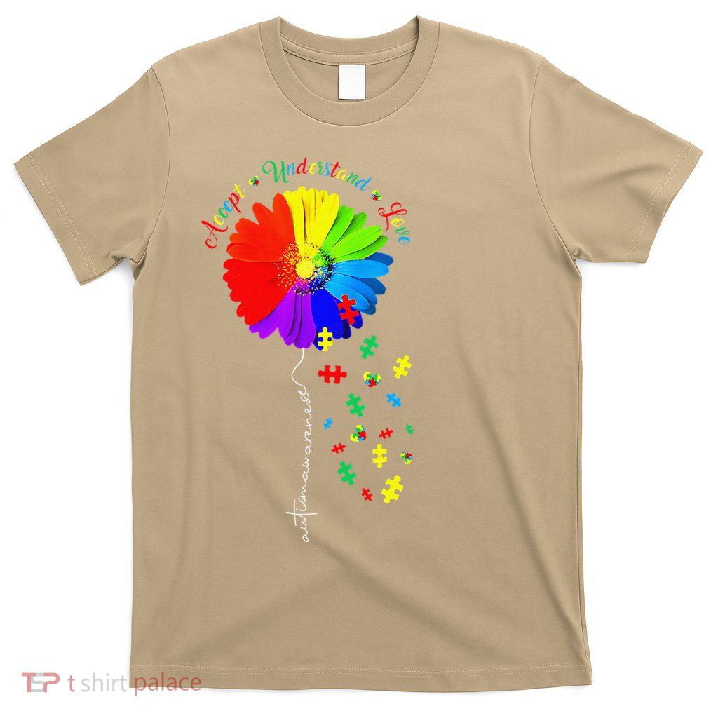Autism Awareness Sunflower Accept Understand Love T-Shirt
