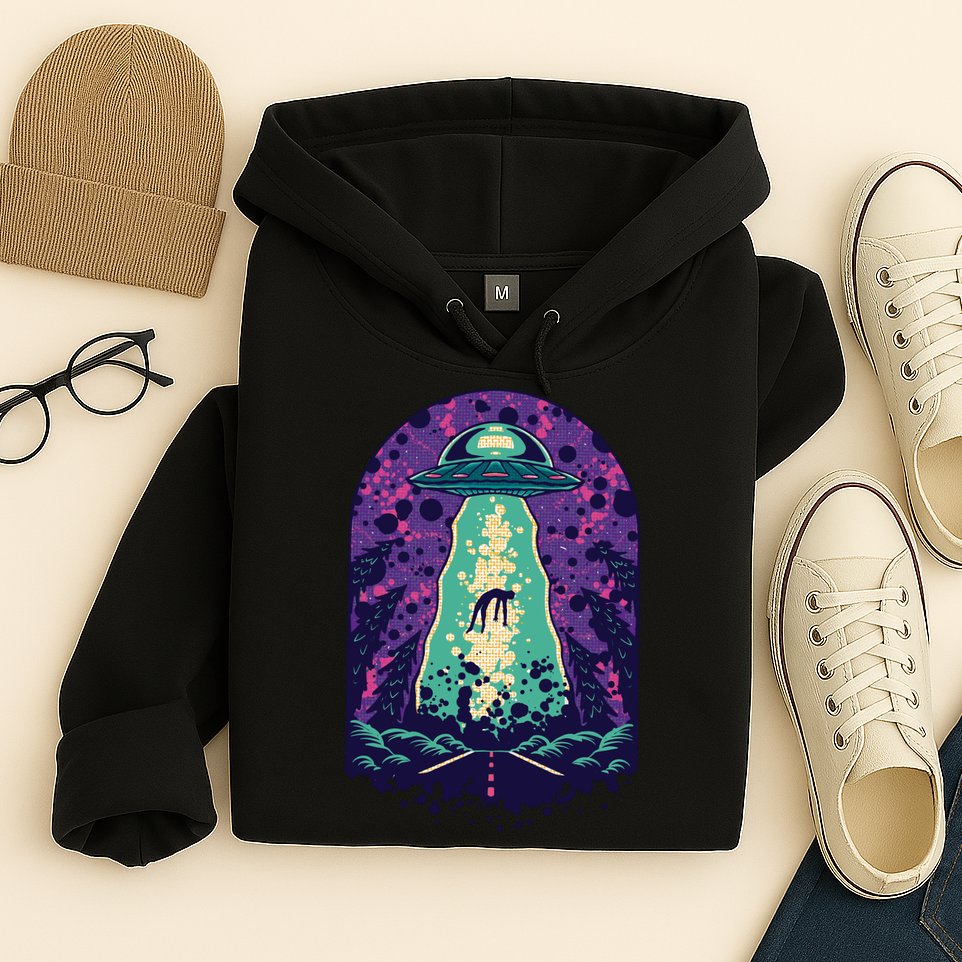 Alien Abduction Space Hoodie