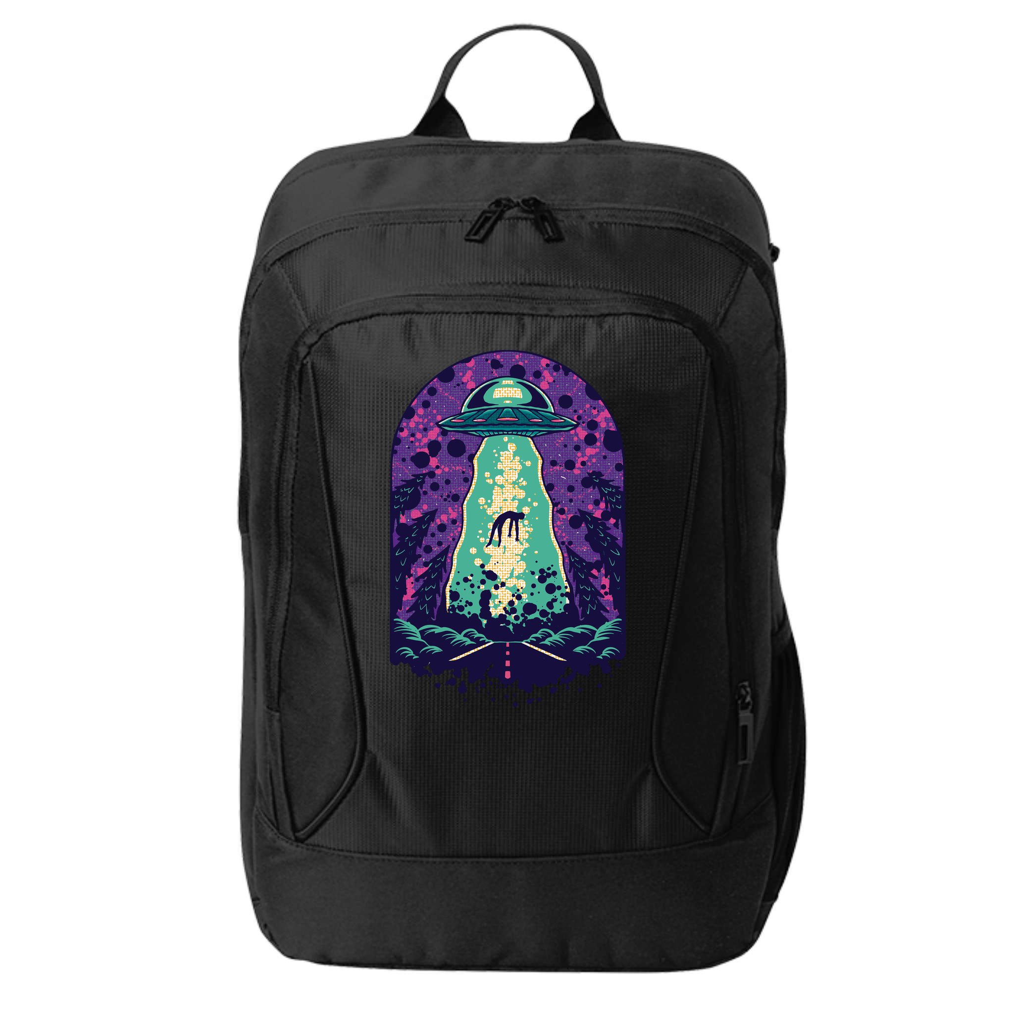 Alien Abduction Space City Backpack