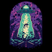 Alien Abduction Space Sustainable Bucket Hat