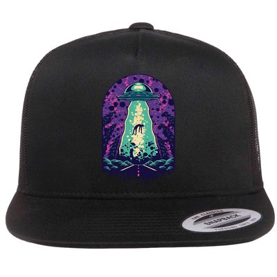 Alien Abduction Space Flatbill Hat