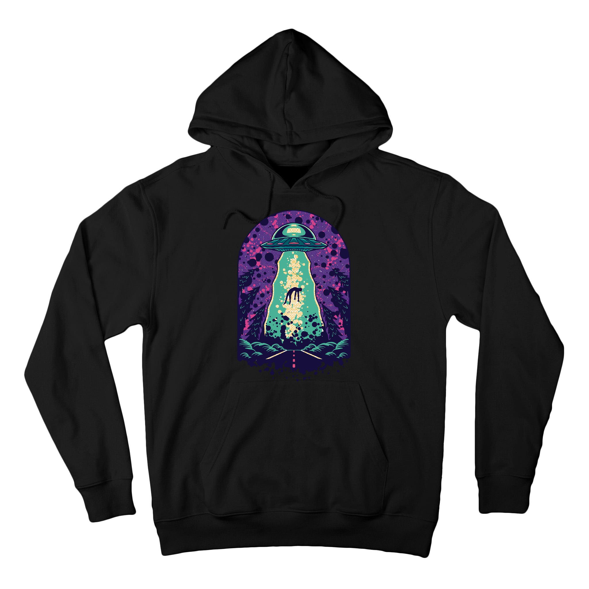 Alien Abduction Space Tall Hoodie