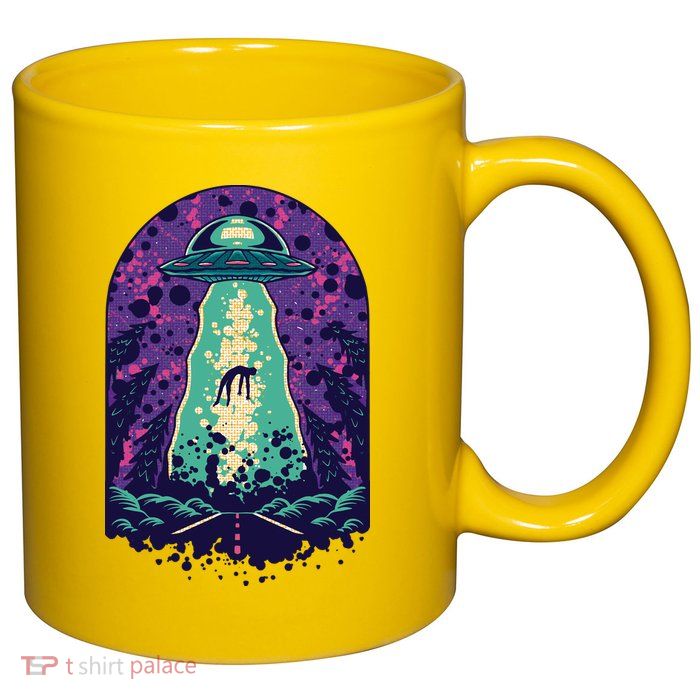 Alien Abduction Space 11oz C Handle Ceramic Mug