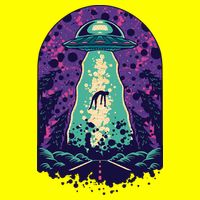 Alien Abduction Space 25L Jumbo Tote