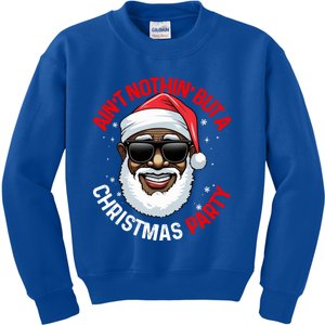 African American Santa Claus Christmas Pajama Gift Gift Kids Sweatshirt