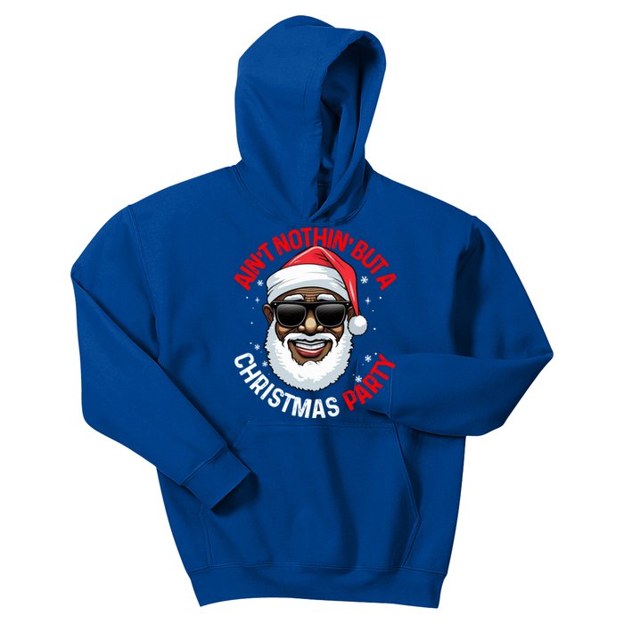 African American Santa Claus Christmas Pajama Gift Gift Kids Hoodie