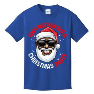 African American Santa Claus Christmas Pajama Gift Gift Kids T-Shirt