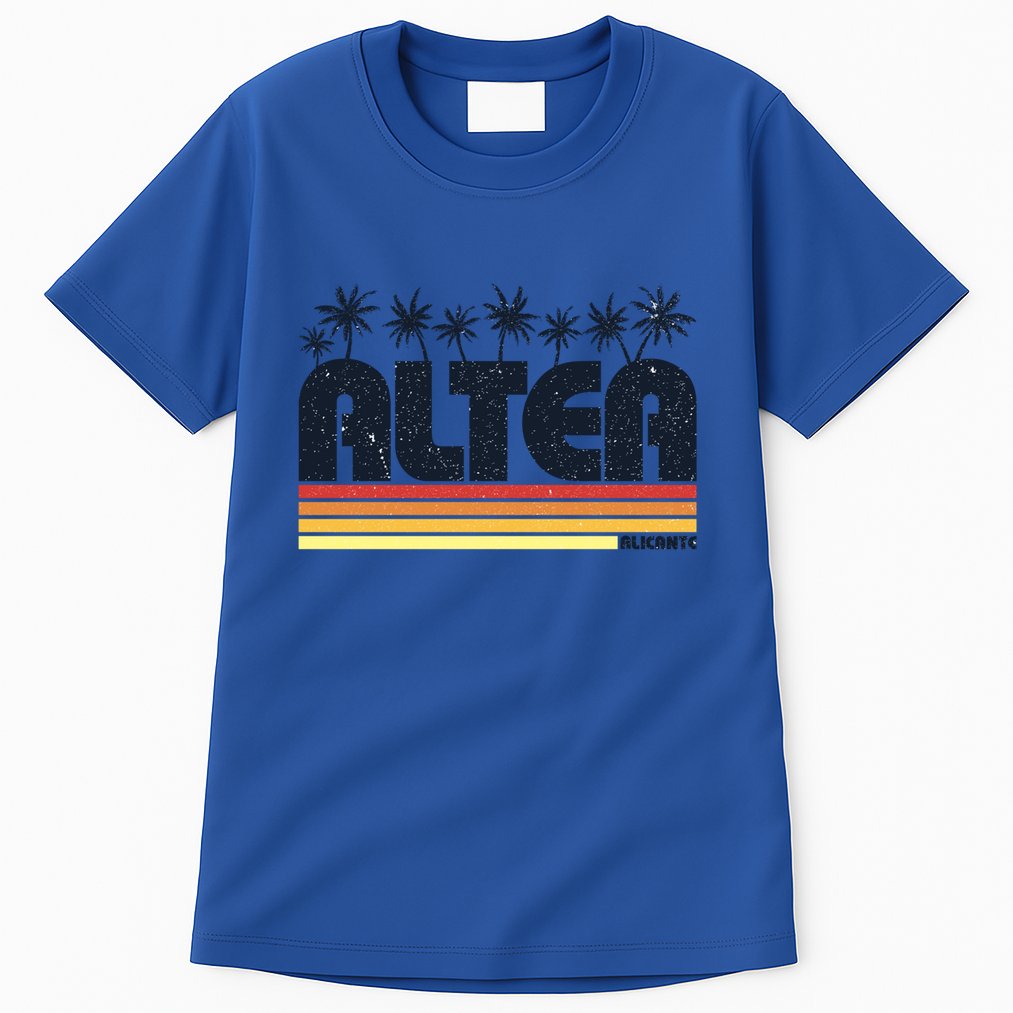 Altea Alicante Spain Retro Tourism Gift Tall T-Shirt