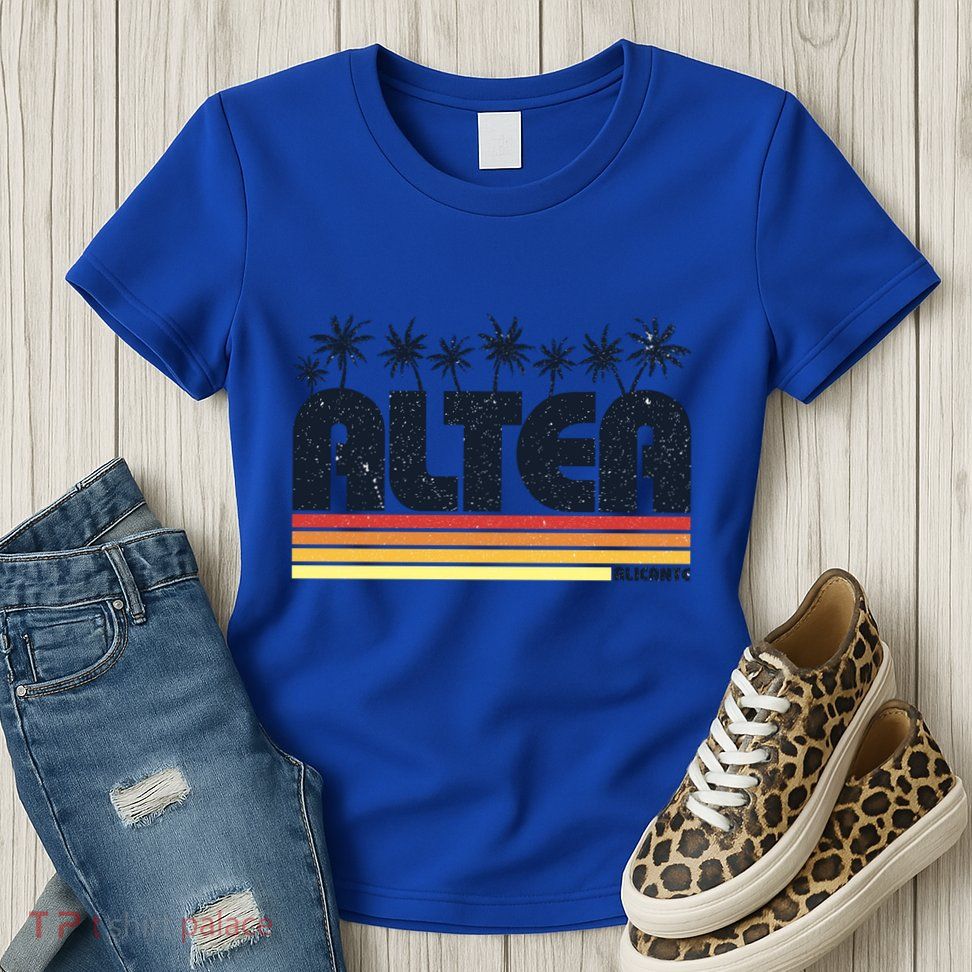 Altea Alicante Spain Retro Tourism Gift Womens T-Shirt
