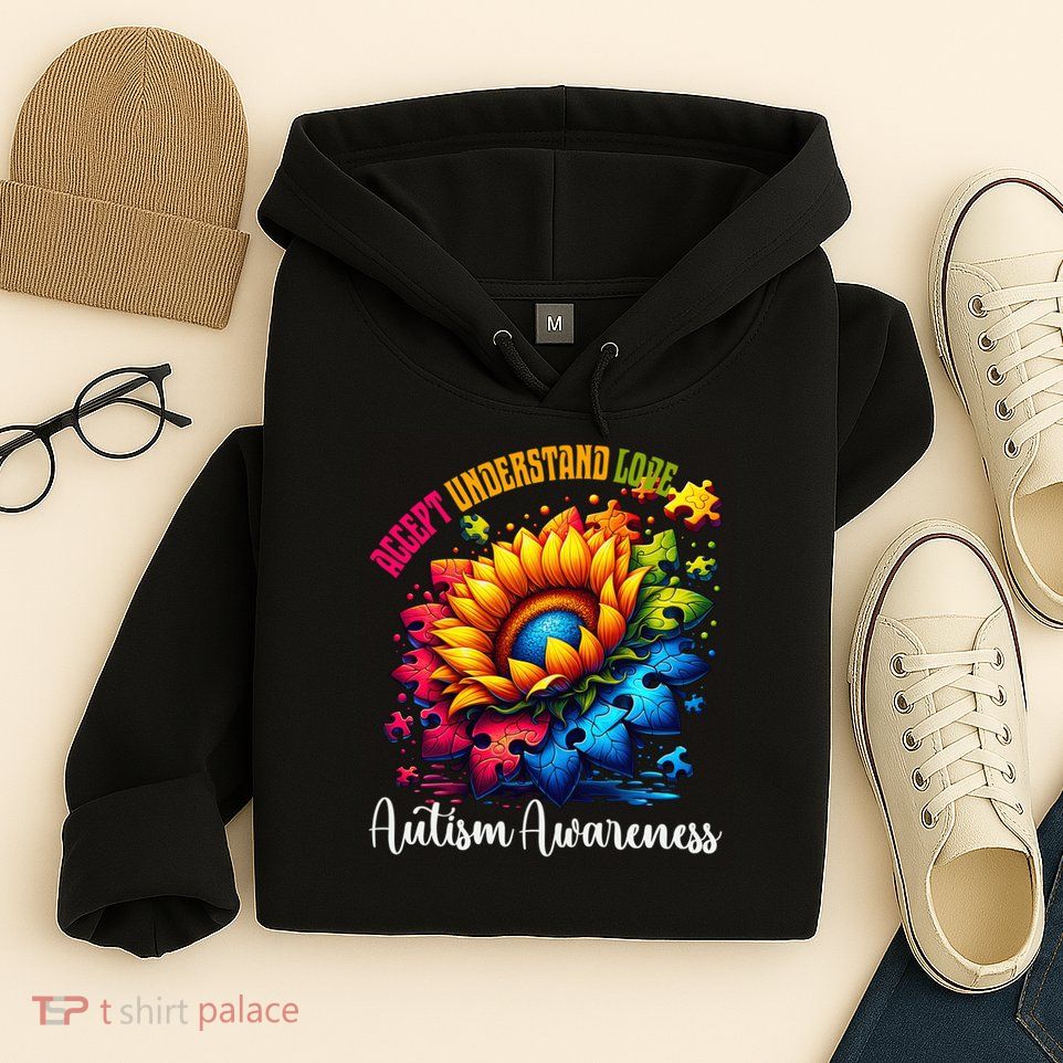 Autism Awareness Sunflower Autism Sunflower Hoodie