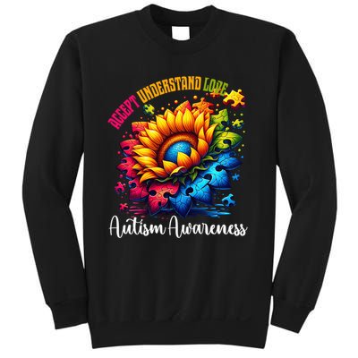 Autism Awareness Sunflower Autism Sunflower Sweatshirt