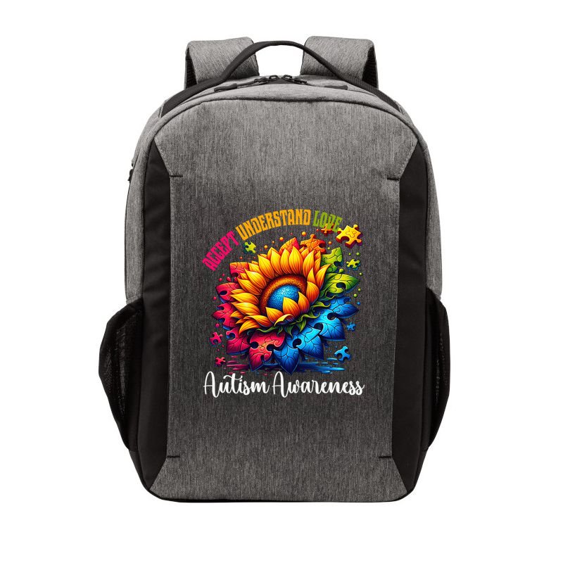 Autism Awareness Sunflower Autism Sunflower Vector Backpack