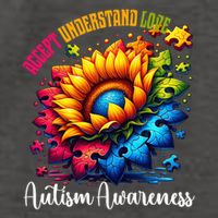 Autism Awareness Sunflower Autism Sunflower Vector Backpack