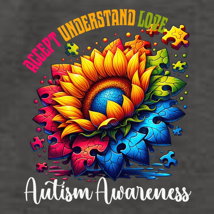 Autism Awareness Sunflower Autism Sunflower Vector Backpack