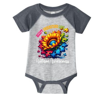 Autism Awareness Sunflower Autism Sunflower Infant Baby Jersey Bodysuit