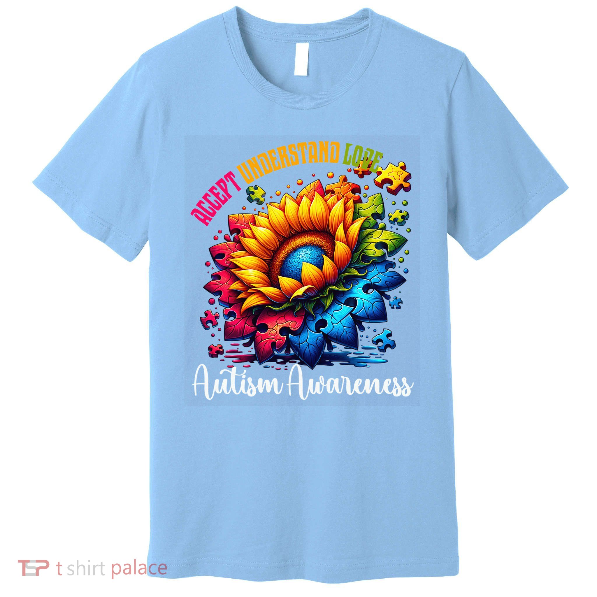 Autism Awareness Sunflower Autism Sunflower Premium T-Shirt