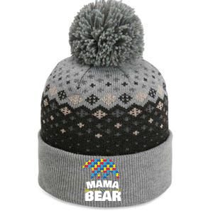 Autism Awareness S Aspergers Mama Bear Mom Gift Cool Gift The Baniff Cuffed Pom Beanie