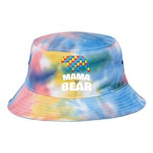 Autism Awareness S Aspergers Mama Bear Mom Gift Cool Gift Tie Dye Newport Bucket Hat