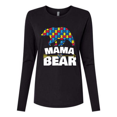 Autism Awareness S Aspergers Mama Bear Mom Gift Cool Gift Womens Cotton Relaxed Long Sleeve T-Shirt