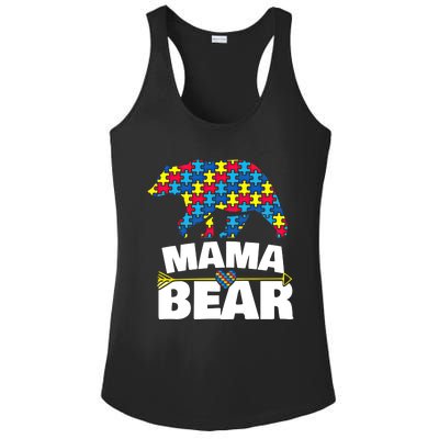 Autism Awareness S Aspergers Mama Bear Mom Gift Cool Gift Ladies PosiCharge Competitor Racerback Tank