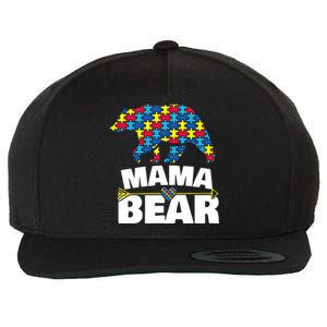 Autism Awareness S Aspergers Mama Bear Mom Gift Cool Gift Wool Snapback Cap